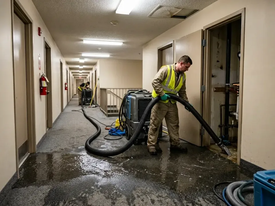 multi-unit-apartment-hallway-f-005 — frequently asked questions, Emergency Burst Pipe Water Extraction & Removal in East Los…